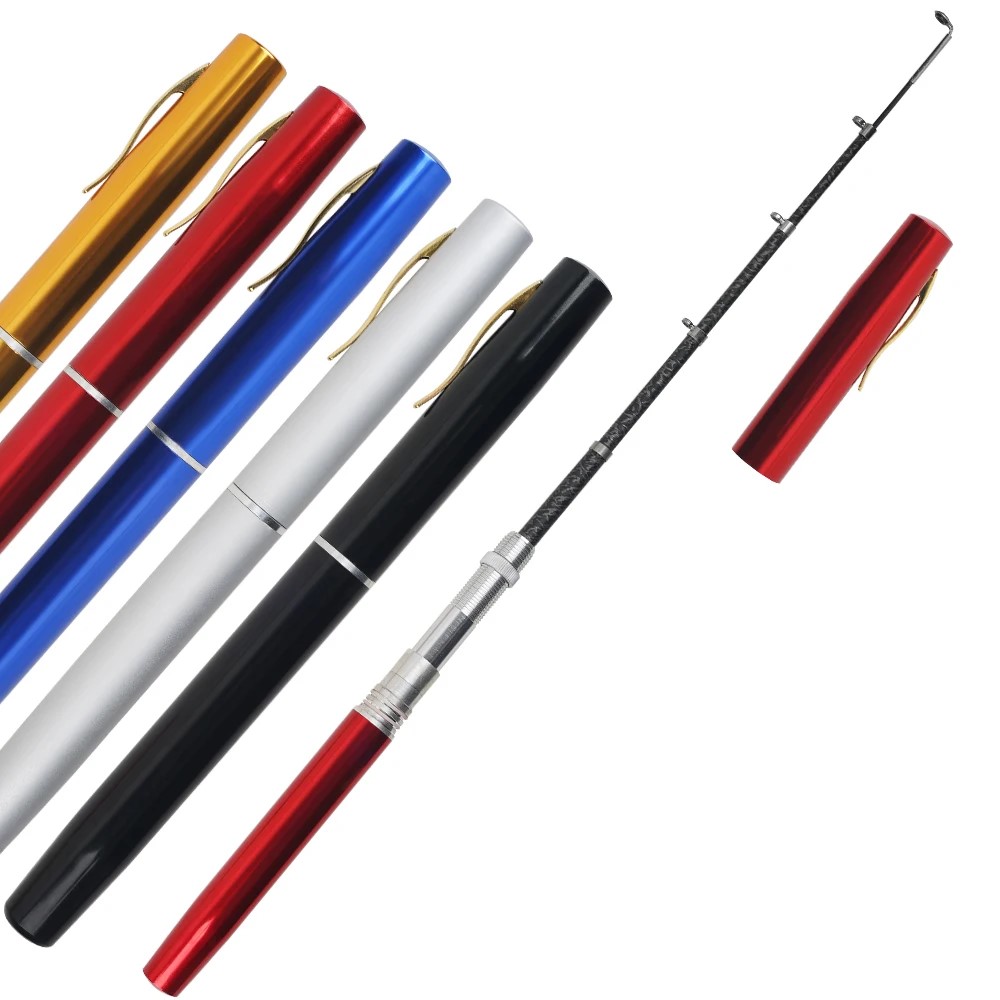 Fishing Rod Ice - 1.6m/1m Pocket Pen Fishing Rod Portable