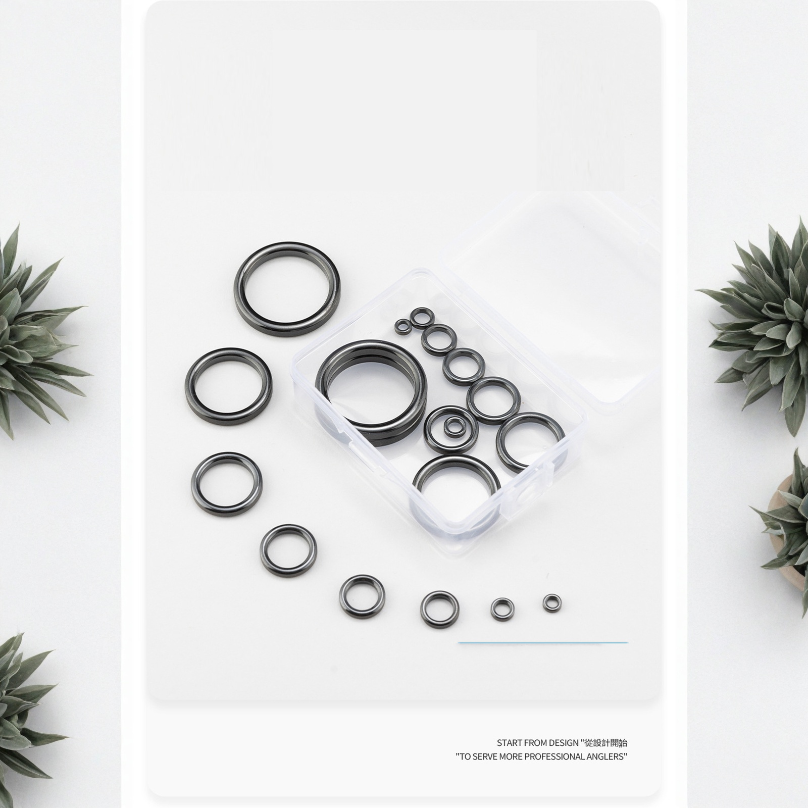 Fishing Rod Guide Replacement - 26PCS Fishing Rod Guide Ring Kit