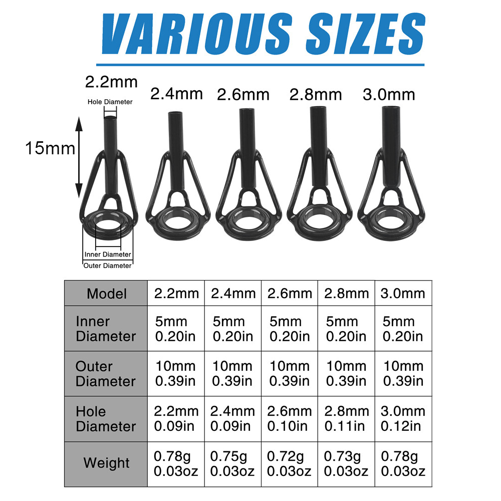 Fishing Rod Guides Fishing Rod - Fishing Rod Tip Replacement บทวิจารณ์และราคา