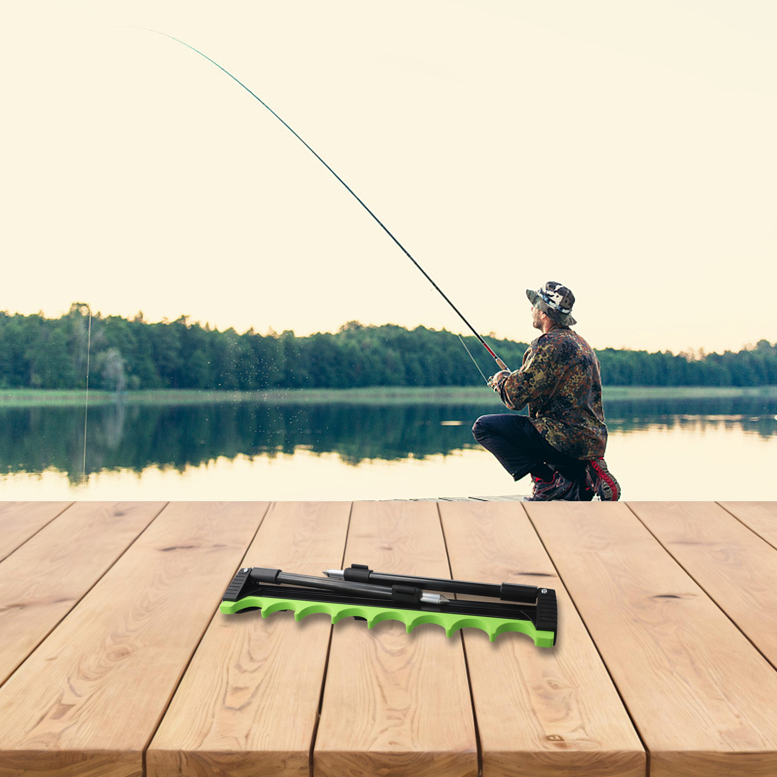 4 Leg 8 Rig Telescopic Fishing - Fishing Rod Telescopic บทวิจารณ์และราคา