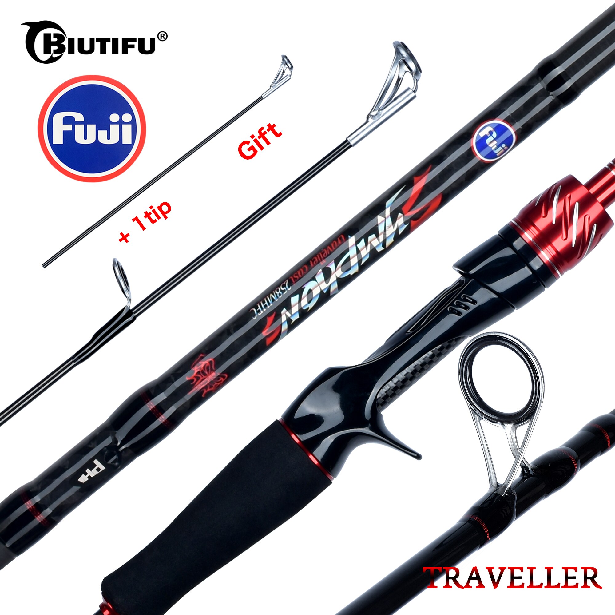 BIUTIFU Traveller Spinning Cas - Fishing Rod Surf บทวิจารณ์และราคา