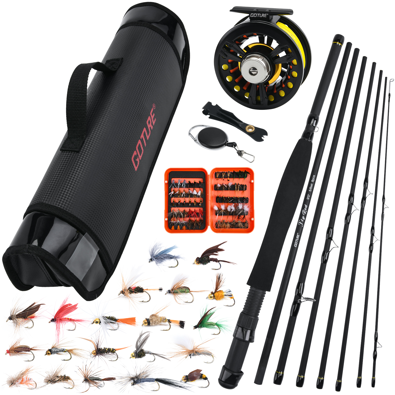 Goture 8Section Travel Fly Fis - Fishing Rod Fly บทวิจารณ์และราคา