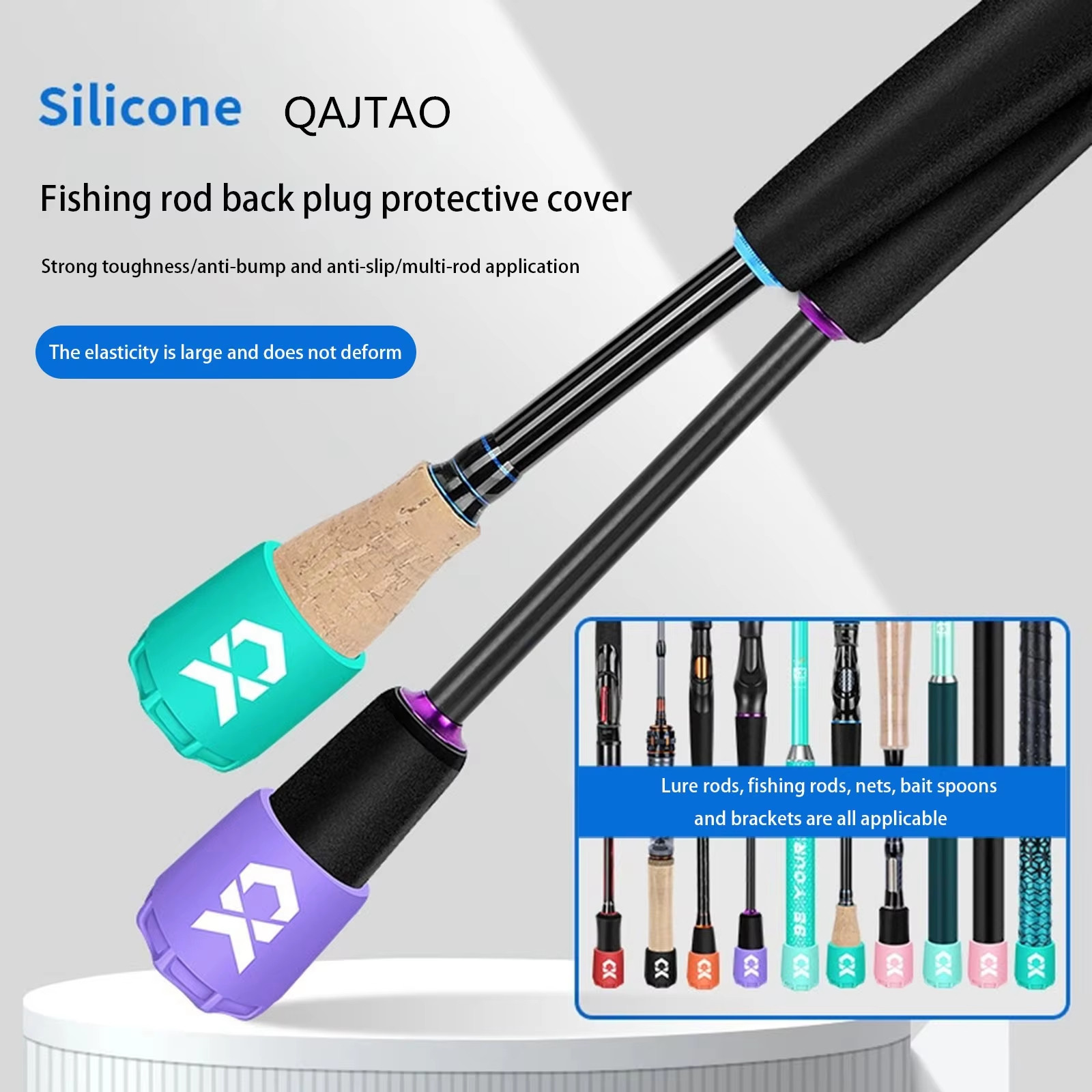 Silicone Fishing Rod End Cap P - Fishing Rod Case บทวิจารณ์และราคา