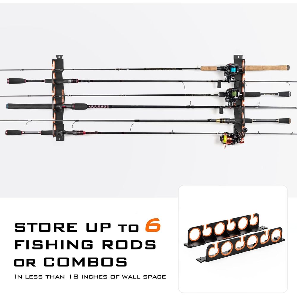 Rod Holder Organizer: Wall/Cei - Fishing Rod Combo บทวิจารณ์และราคา