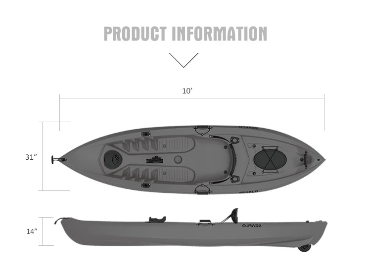10ft 1 Person HDPE Plastic Boa - Fishing Rod Boat บทวิจารณ์และราคา