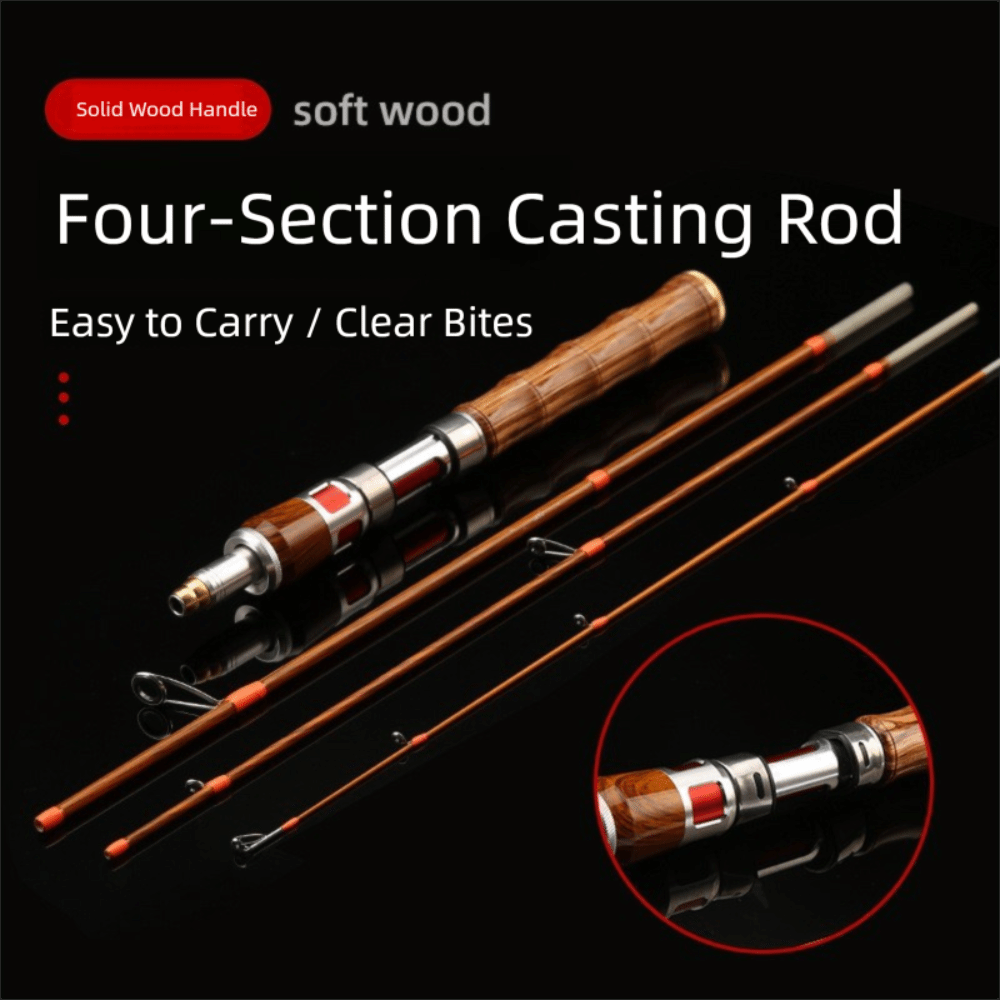 2025 4 Sections Spinning Fishi - Fishing Rod Carbon Fiber บทวิจารณ์และราคา