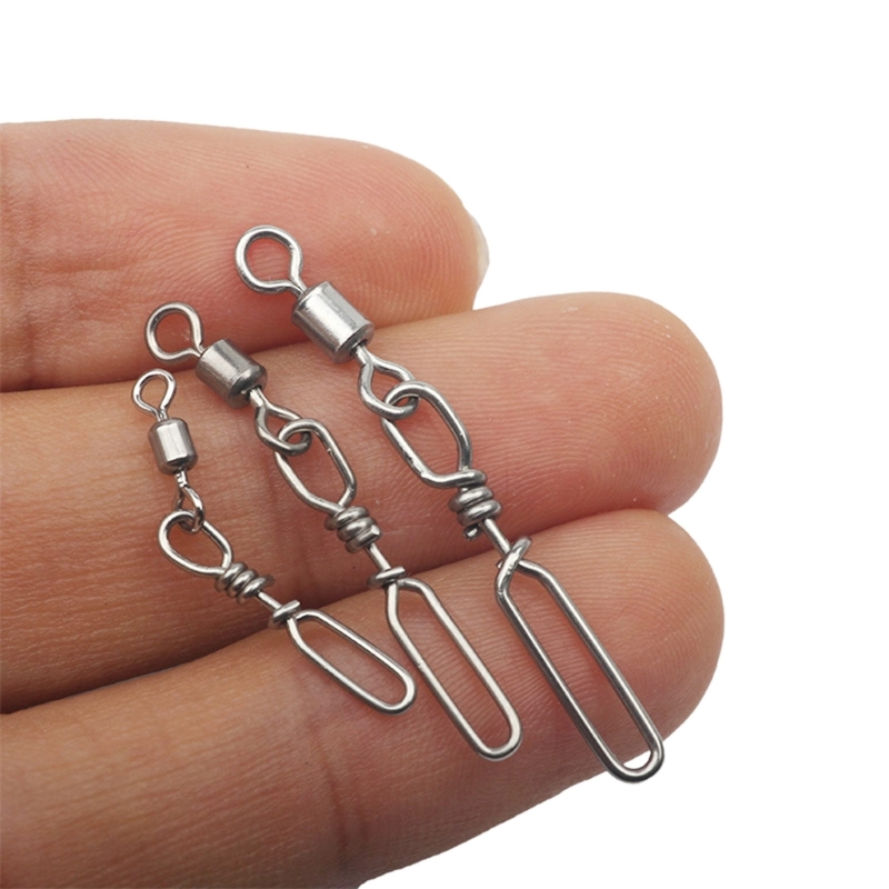 10Pcs Stainless Steel Quick Sn - Fishing Rod Casting บทวิจารณ์และราคา