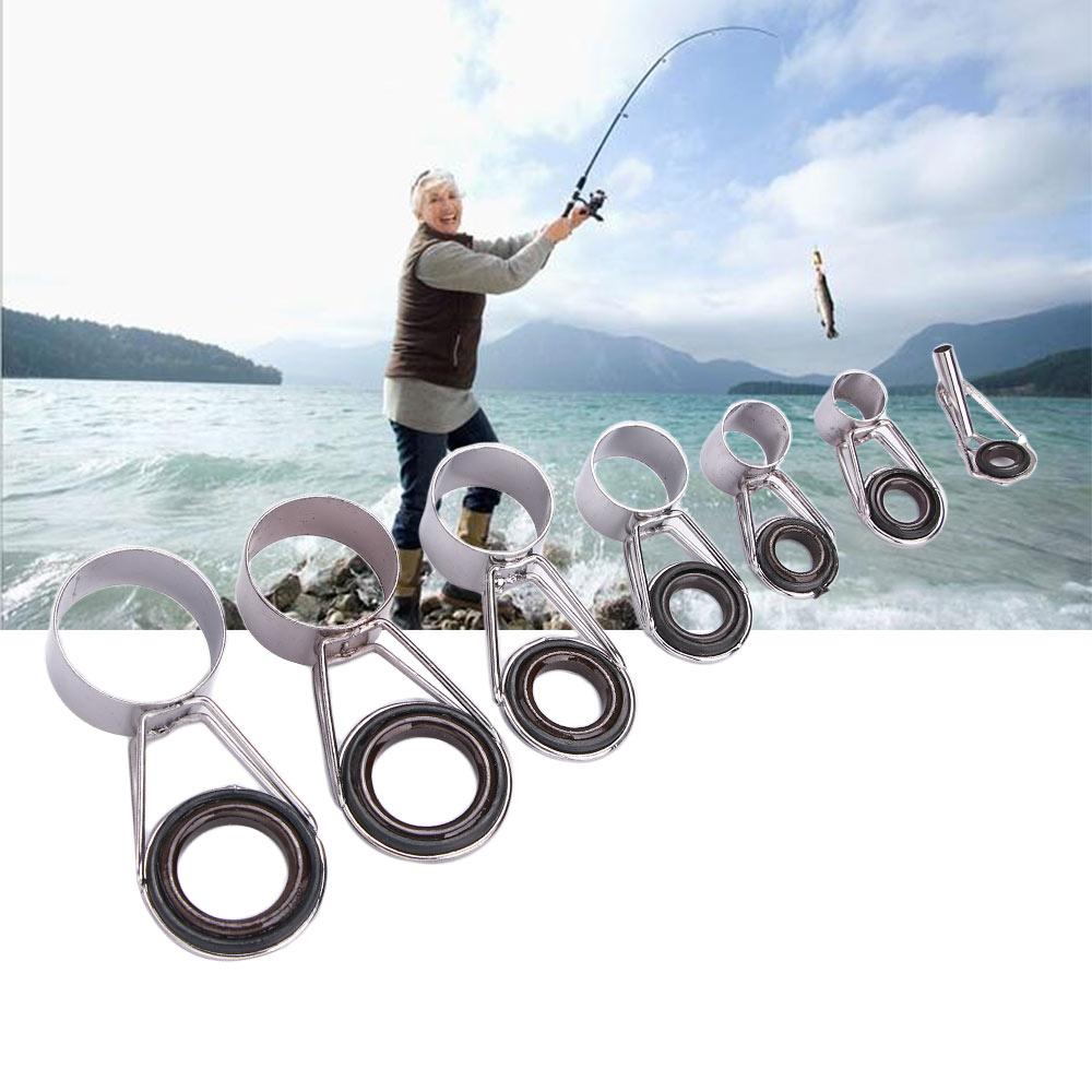 7 Sizes Raft DIY Tip Accessori - Fishing Rod Guide Replacement บทวิจารณ์และราคา