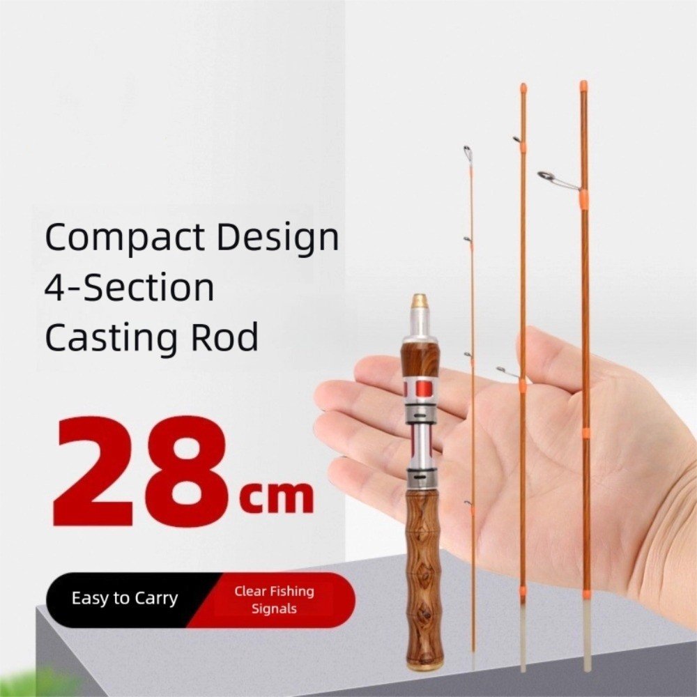 4 Sections Spinning Fishing Ro - Fishing Rod Carbon Fiber บทวิจารณ์และราคา