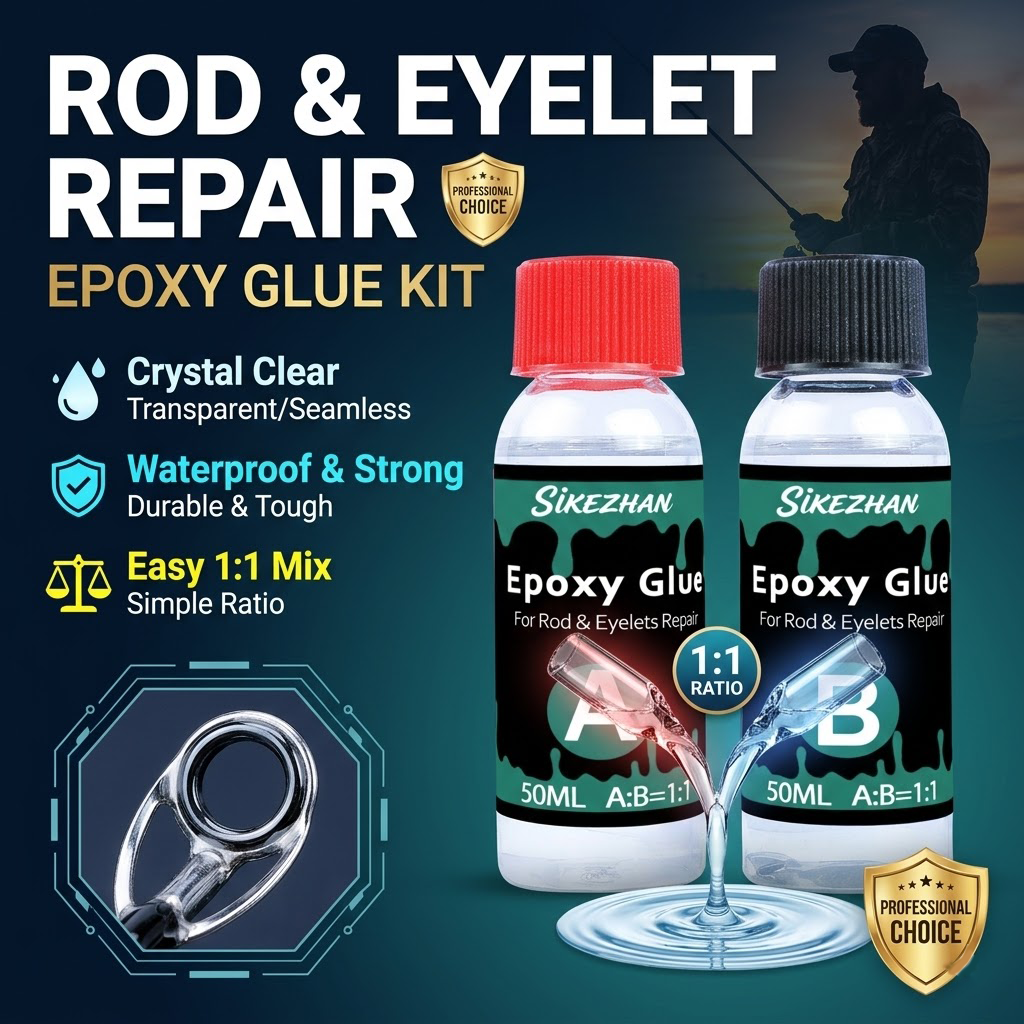 Clear 2-Part Fishing Rod Epoxy - Fishing Rod Building Kit บทวิจารณ์และราคา