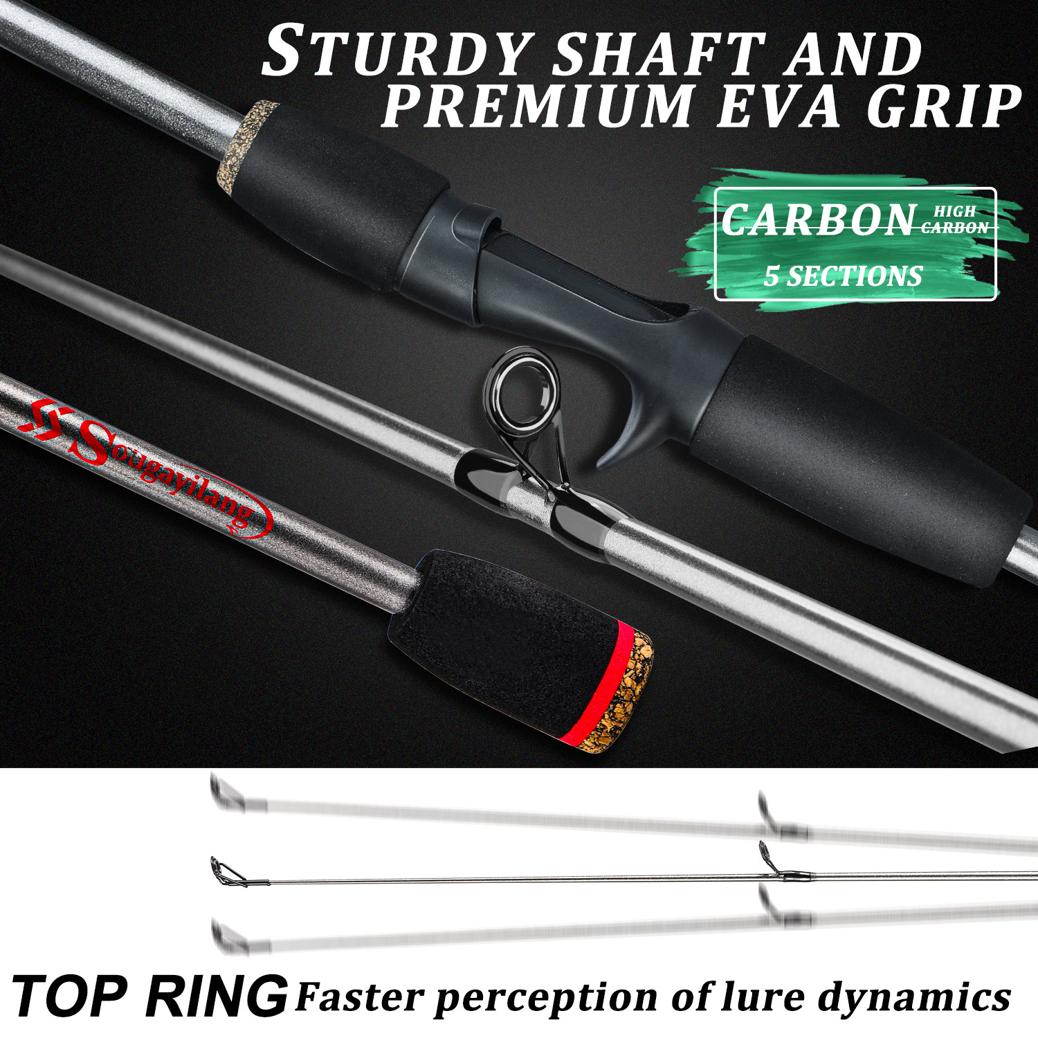 Sougayilang Fishing Rod Combo  - Fishing Rod Carbon Fiber บทวิจารณ์และราคา