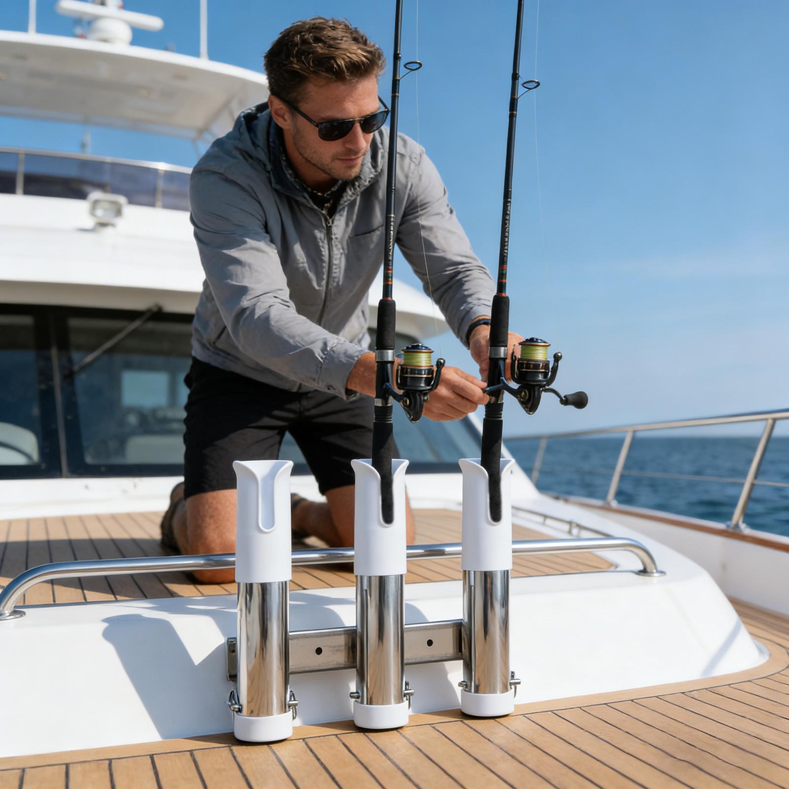 Rod Holder For Boat 3 Tube Lin - Fishing Rod Boat บทวิจารณ์และราคา