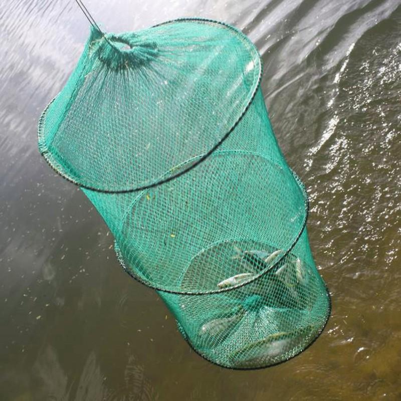Folding Round Nylon Mesh Metal - Fishing Rod Casting บทวิจารณ์และราคา