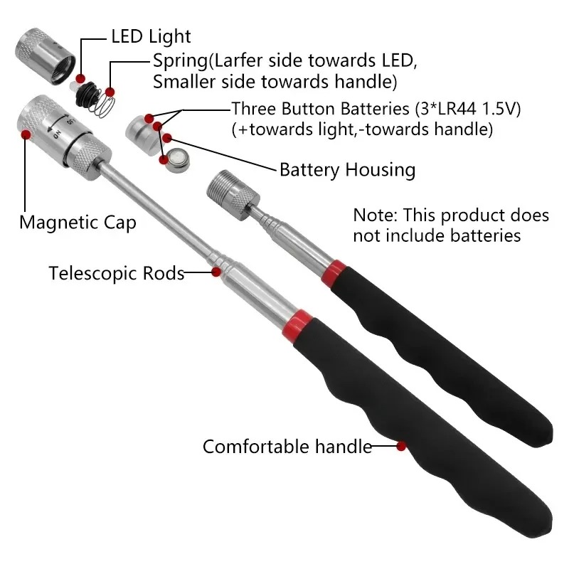 Telescopic Magnetic Pen with L - Fishing Rod Telescopic บทวิจารณ์และราคา